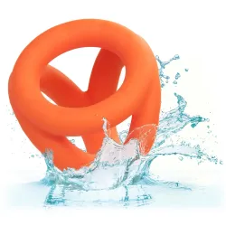 alpha ring by Calextotics Ballstretcher en silicone Alpha Tri-Ring 38 mm Orange